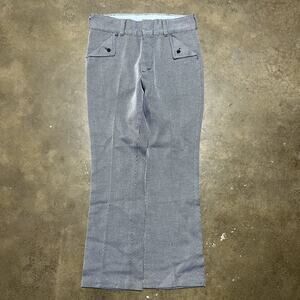 Vintage 60s Navy Striped Flared Western Pants 29x27